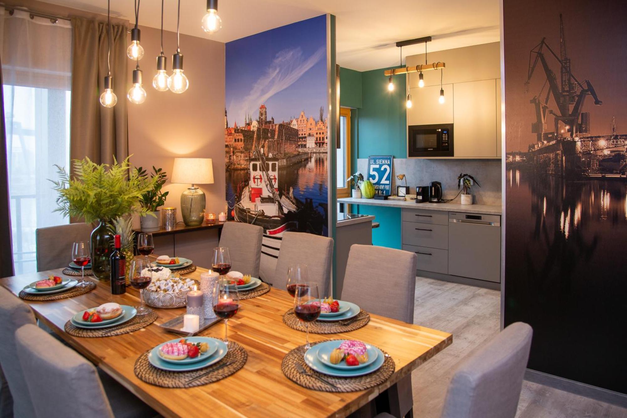Premium 4 Rooms Apartment 格但斯克 外观 照片