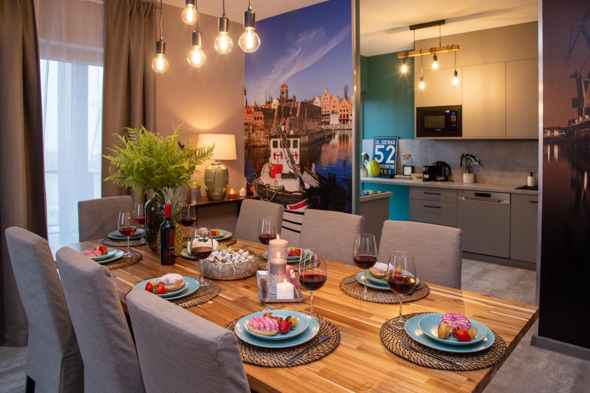 Premium 4 Rooms Apartment 格但斯克 外观 照片